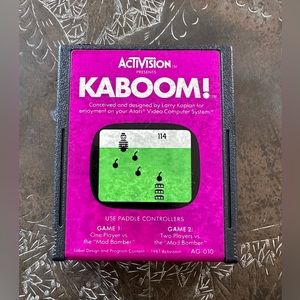 1981 Kaboom! For Atari 2600 by Activision - good condition